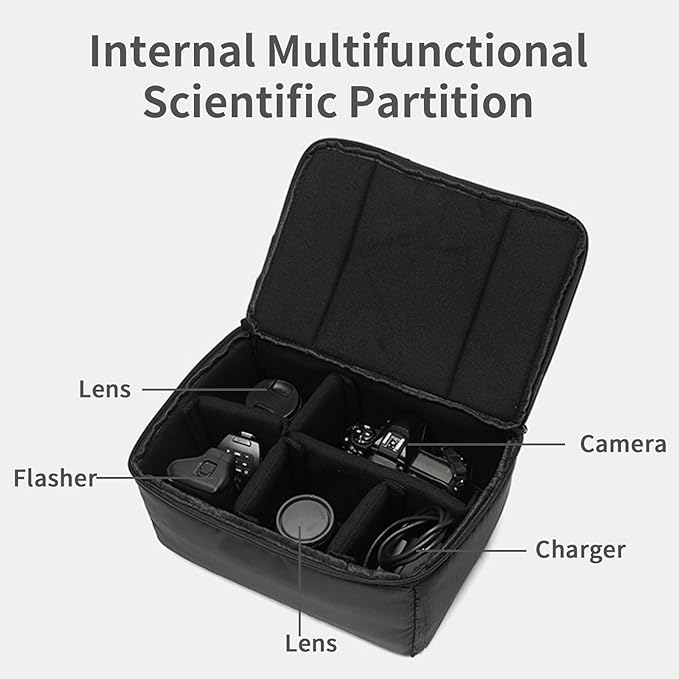 Camera Insert Bag Camera Case, Water Resistant Camera Bag Insert Portable Inner - Image 4