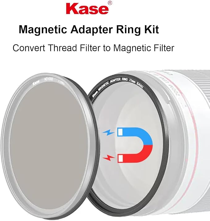 Kase 95mm Magnetic Lens and Filter Adapter Ring Kit - Image 2