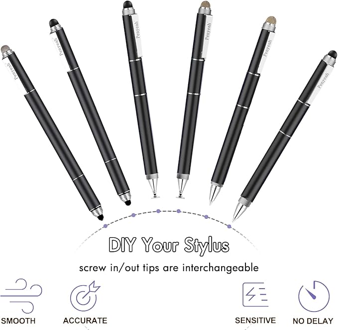 Penyeah Stylus Pen, 4 in 1 Disc Stylus Pens - Image 4