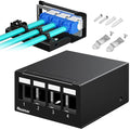 Patch Panel 4 Port Keystone Network Blank Patch Panel UTP/STP Compatible by PBAEGAV