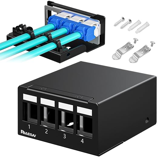Patch Panel 4 Port Keystone Network Blank Patch Panel UTP/STP Compatible by PBAEGAV