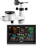 VEVOR 5-in-1 Wireless Weather Station, 7.5-Inch VA Display, Solar Powered by VEVOR