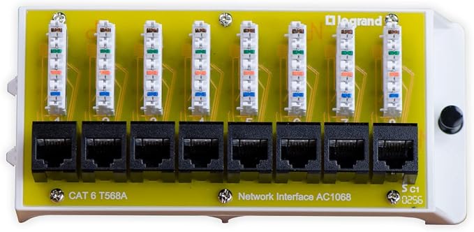 Legrand - OnQ Cat 6 Network Interface Module - Compatible - 8-Port Ethernet by Legrand-On-Q