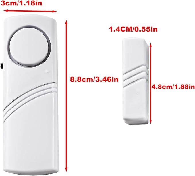 4 Pack Door Window Alarm, Home Magnetic Sensor Alarm, Home Security System Alert - Image 2