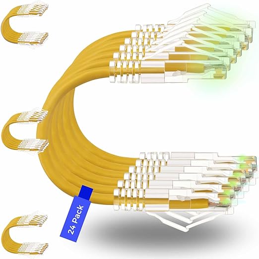 Rapink Patch Cables Cat6/ Cat6a 2ft Slim, Cat6a Ethernet Patch Cable 20G Support by Rapink