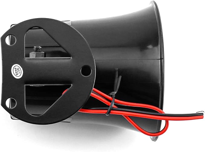 QWORK Electric Siren Horn, DC 12V Security Loud Wired Alarm Siren - Image 7
