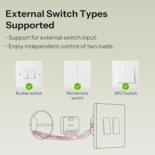 SONOFF MINI Duo 2-Channel Zigbee Smart Switch, Zigbee 3.0, 16A Total Load - Image 4