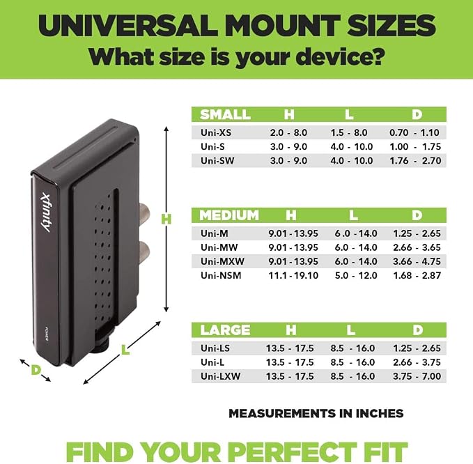 HIDEit Uni-S Adjustable Small Device Wall Mount - Image 8
