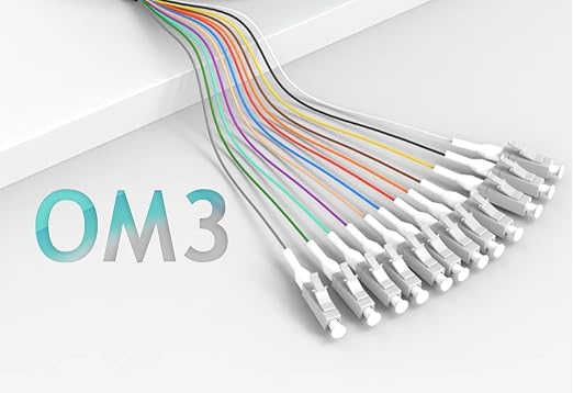 Elfcam® - 12-Fibre LC/UPC OM3 Multimode 50/125um Colour-Coded Optical Fibre - Image 7