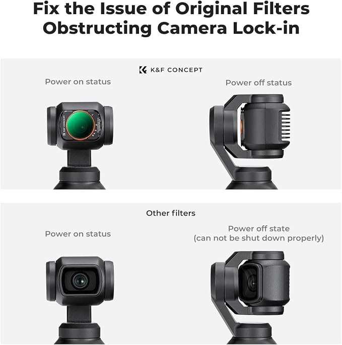 K&F CONCEPT Magnetic Variable Fader ND2-ND32 ND Filter and Black Diffusion 1/4 - Image 7