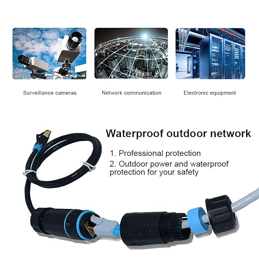 IP68 Waterproof RJ45 Coupler, Shielded Pure Copper Waterproof Ethernet Coupler - Image 5