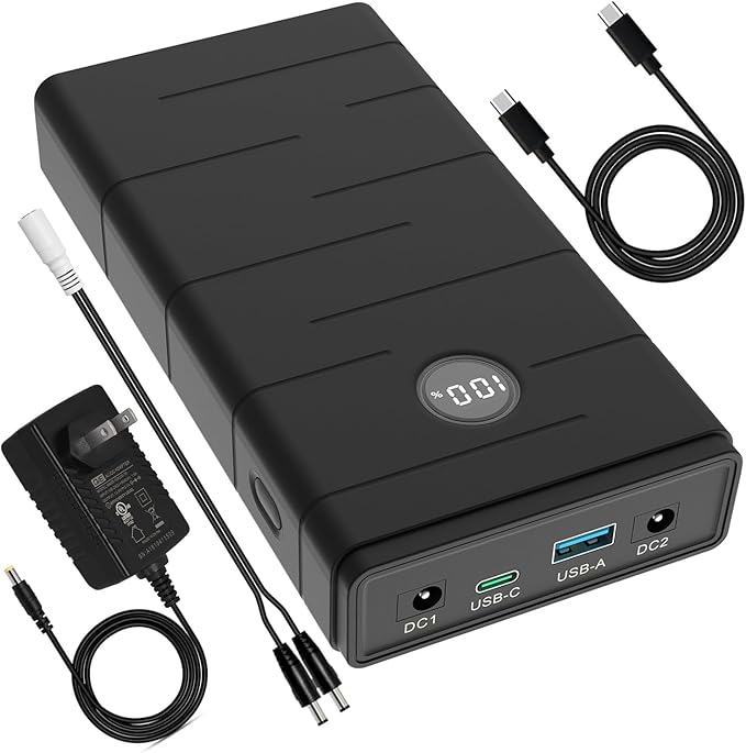 Talentcell 12V 7000mAh Lithium ion Battery Pack, PD 45W USB-C Portable Power by TalentCell