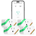 NOUS Wi-Fi Smart Plug 15A, Dual-Band 2.4GHz & 5GHz, Energy Monitoring, by NOUS