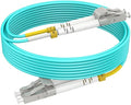 LC to LC Multimode Fiber Patch Cable, 5m OM3, Options 7inch~500ft, 40G Duplex by RamboCables