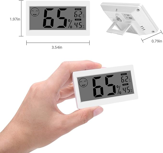 Digital Thermometer Indoor Hygrometer Room Temperature Monitor Humidity Gauge - Image 2