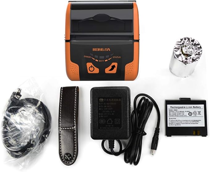 Rongta Portable 80mm POS Printer, Mobile Thermal Receipts Printer, - Image 5