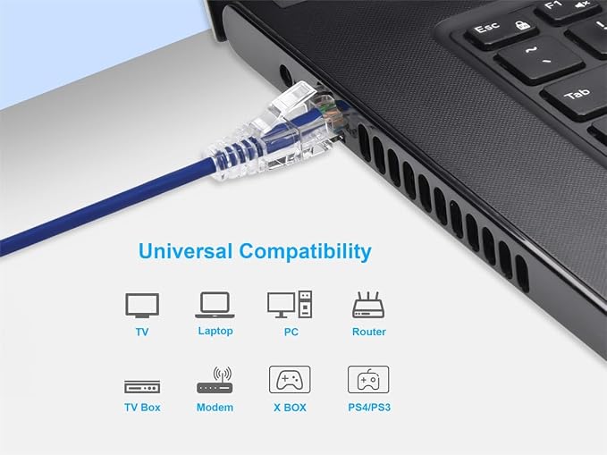 Monoprice Cat6 14ft Purple Component Level Patch Cable UTP 28AWG 550MHz Pure - Image 6