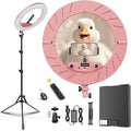 18 Inch Ring Light Kit, 55W6700k Dimmable LED Light, Tripod Stand, Remote by xianyanbao