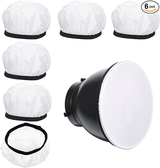 6 Pcs 7"/18cm Light Diffuser, Video Shooting by Unknown