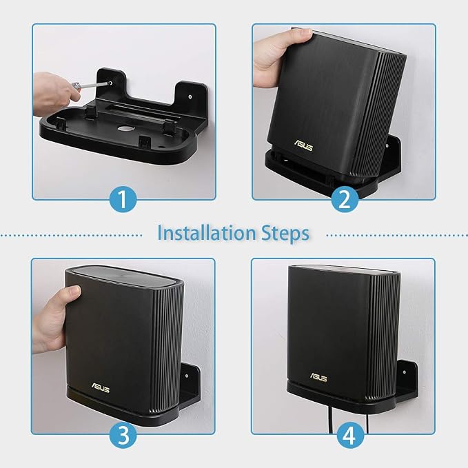 Wall Mount Holder for ASUS ZenWiFi AX AC Whole-Home Tri-Band Mesh System WiFi 6 - Image 4