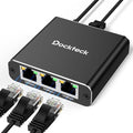 Ethernet Splitter 1 to 3 1000Mbps, Dockteck Internet Cable Splitter 1 in 3 Out by Dockteck