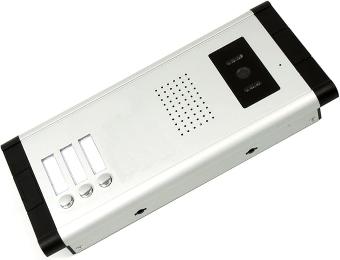 3 Units Apartment Video Intercom System, 7 Inch Monitor Wired Video Doorbell - Image 7