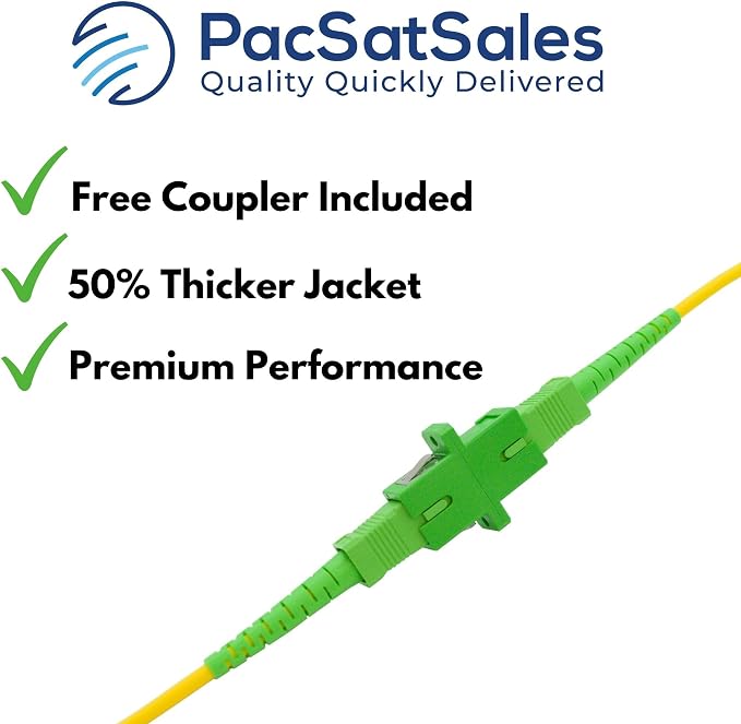 Fiber Optic Internet Cable - 80ft / 25M SC/APC to SC/APC Single Mode Fiber - Image 3