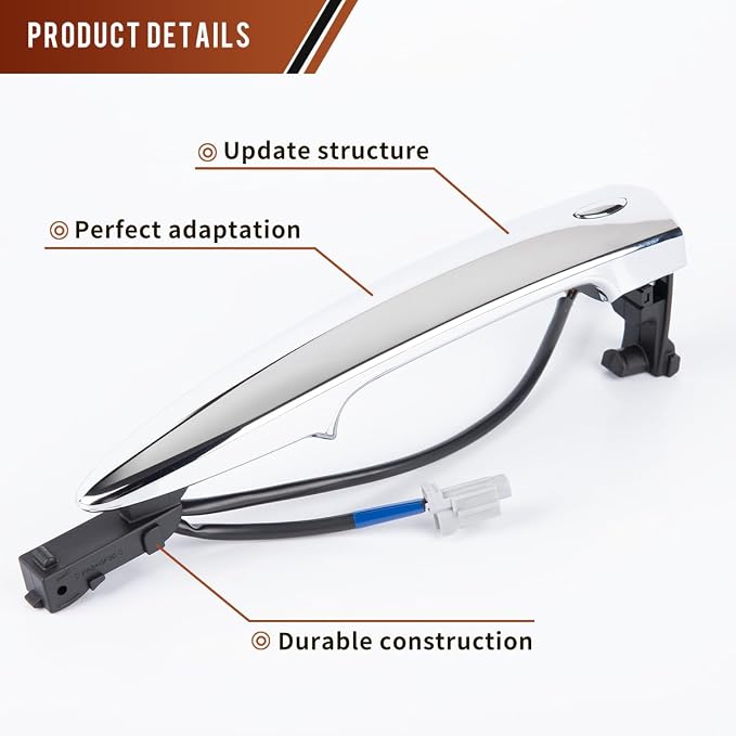 Exterior Door Handle for Nissan Maxima Sentra Murano Leaf Chrome Door Handle - Image 7