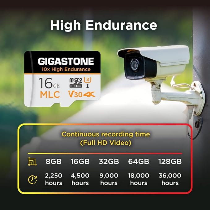 GIGASTONE Industrial 16GB MLC Micro SD Card 10-Pack, 4K Video Recording - Image 5