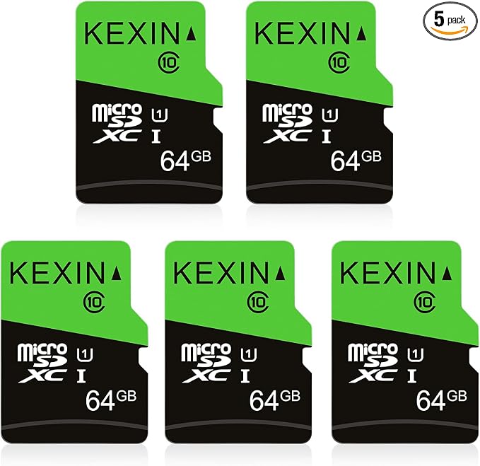 KEXIN Micro SD Card 64GB 5 Pack by Home