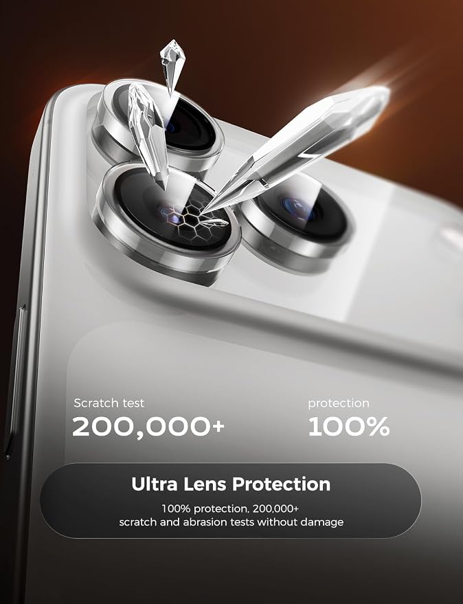 MAGIC JOHN for iPhone 17 Pro Max/17 Pro Camera Lens Protector 9H Aerospace - Image 5
