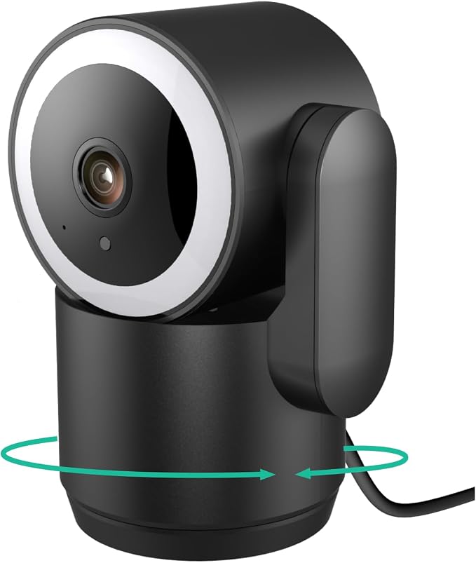 Luna 2K Indoor Cameras for Home Security, 2.4GHz & 5GHz WiFi, 360-Degree by LUNAHOME