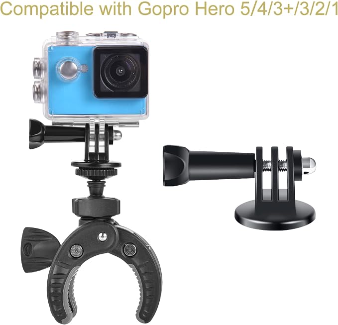 UTEBIT Camera Mount Clamp, Umbrella Clamp Motorcycle Camera Pole Mount Desk - Image 4