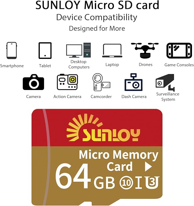 PSP Memory Stick Adapter with 64GB Micro SD Card, Micro SD/SDHC/SDXC to Memory - Image 5