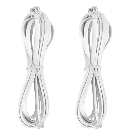 LanSenSu RJ12 Cable Phone Cord RJ12 6P6C Male to Male Straight Wired by LanSenSu