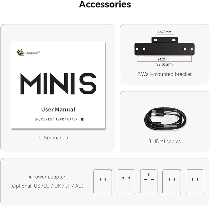 Beelink Mini PC, MINI S13 Intel Twin Lake N100, Mini Computer 16GB DDR4 RAM - Image 9