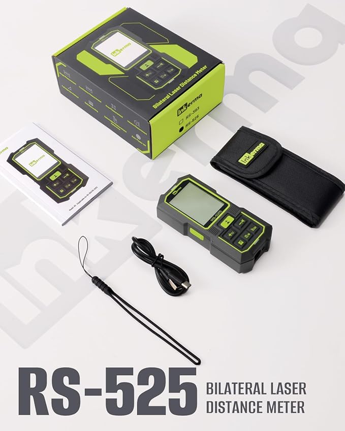 Inkerma Dual Laser Measurement Tool, 525Ft/160M Bilateral Laser Distance Meter - Image 7