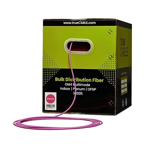 TRUE CABLE 12 Strand Bulk Fiber Optic Cable, Indoor Tight Buffered Distribution - Image 2