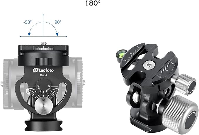 Leofoto MP-326C+VH-10S Monopod and Tilt Head Set, Carbon Fiber, VH-10S Monopod - Image 6