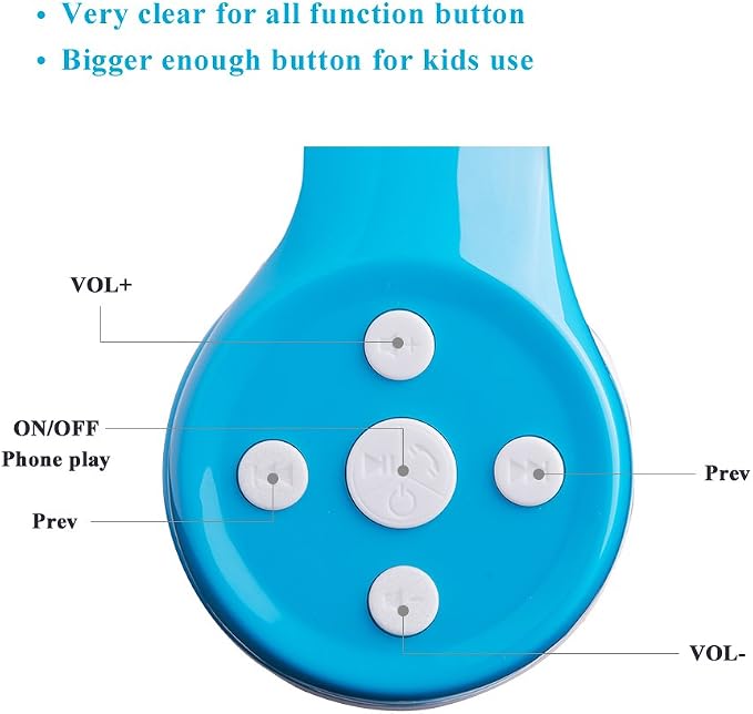 Kids Wireless Headphones, 93dB Volume Limited, Foldable - Image 3