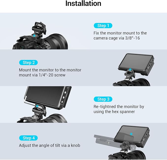 SmallRig Adjustable Camera Monitor Mount - Image 7
