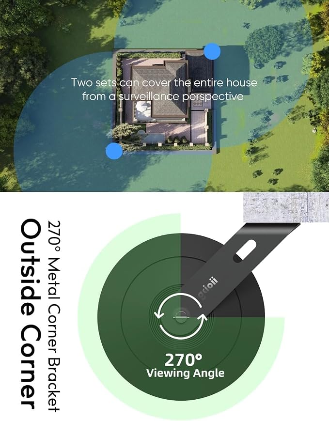 Gcioii Wall Mount for WYZE Cam Pan V3 & Cam Pan V4, Weatherproof Cover and - Image 2