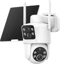 TKENPRO Dual Lens Solar Security Cameras Wireless Outdoor, 2K Full HD Video by TKENPROPetTreatCamera