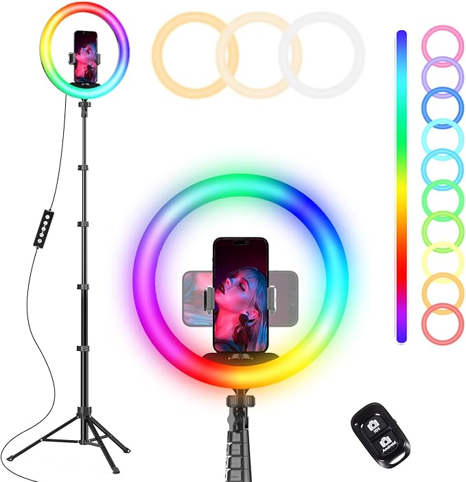 UBeesize 12” RGB Selfie Ring Light by UBeesize