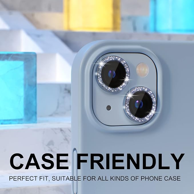 Choiche Compatible for iPhone 14 /iPhone 14 Plus Camera Lens Protector Bling - Image 4