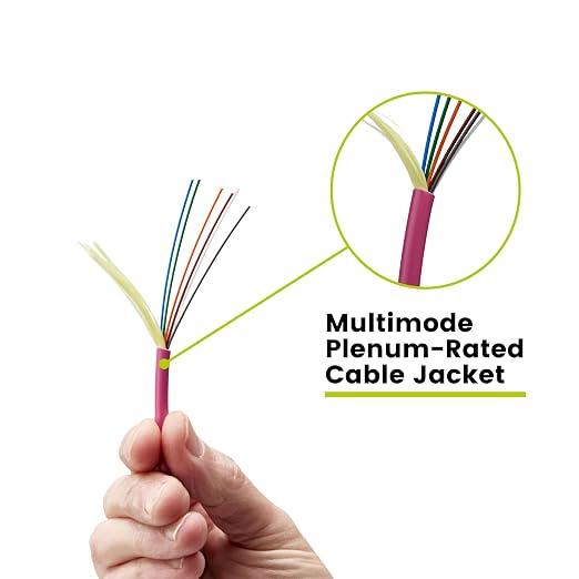 TRUE CABLE 6 Strand Bulk Fiber Optic Cable, Indoor Tight Buffered Distribution - Image 5