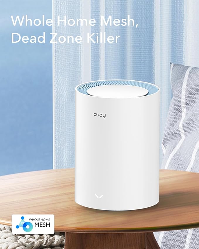 Cudy M1200 1-Pack AC1200 Whole Home Mesh WiFi System, 2.4GHz 5GHz Dual Band - Image 2
