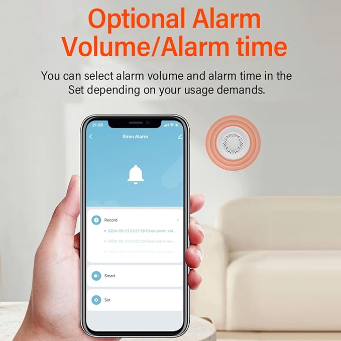 WiFi Smart Siren Alarm: 100db Sounder, App Control, Wireless Burglar Alarm - Image 4