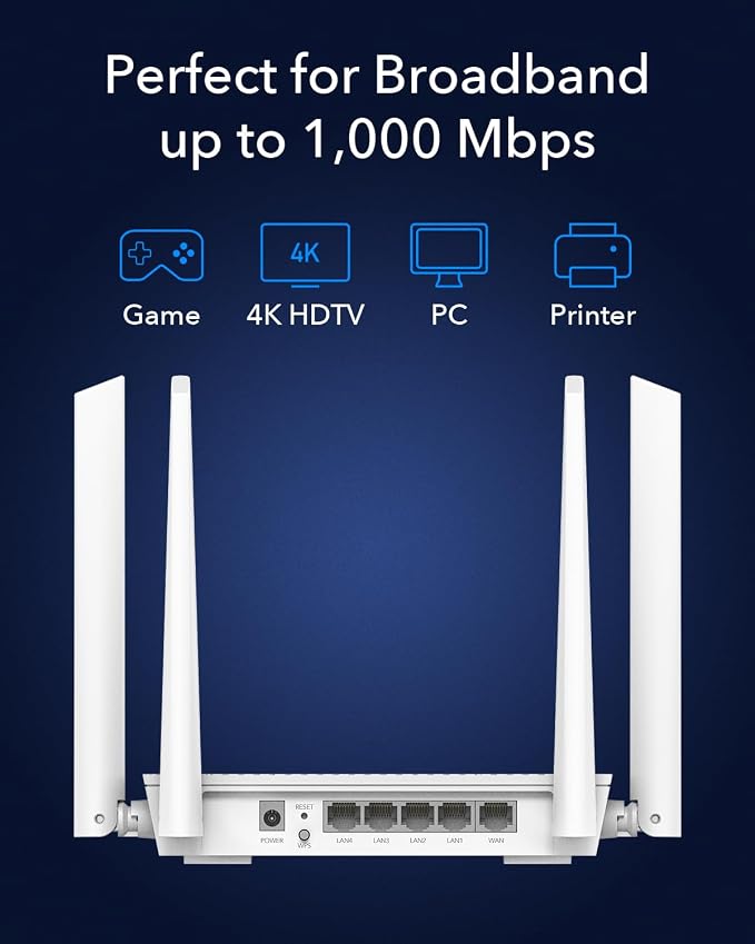 Cudy WR3000S AX3000 Dual Band WiFi 6 Mesh Router, 5 Gigabit Ethernet RJ45 Ports - Image 6