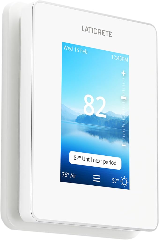 Laticrete 0804-0404-TW Strata Heat Smart Touch LCD WiFi Programmable Floor - Image 2